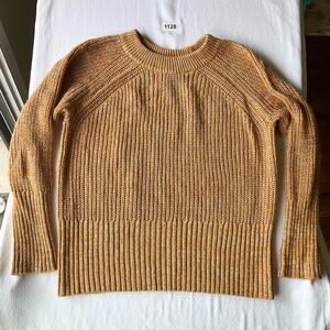 Universal Thread Women Long Sleeve Scoop Neck Knit Sweater size S,Mustard Yellow